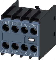 Auxiliary switch, 0.3 A, 2 Form A (N/O) + 2 Form B (N/C), screw connection, 3RH2911-1NE22