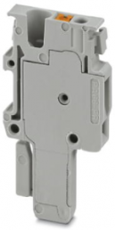 Plug, push-in connection, 0.14-1.5 mm², 1 pole, 17.5 A, 6 kV, gray, 3212714
