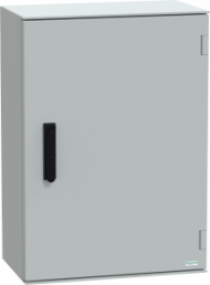 Control cabinet, (H x W x D) 747 x 536 x 300 mm, IP66, polyester, light gray, NSYPLM75VG