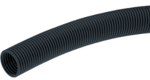 Corrugated hose, inside Ø 24.3 mm, outside Ø 32 mm, polyamide, black