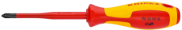 VDE screwdriver, PZ2, Pozidriv, BL 100 mm, L 212 mm, 98 25 02 SL