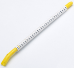 POM cable maker, imprint "7", (L x W x H) 8 x 10 x 17.6 mm, max. bundle Ø 19 mm, yellow, 579826-000