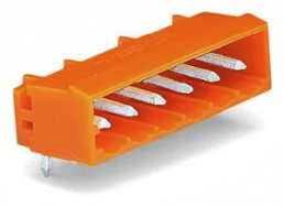 Pin header, 20 pole, pitch 5.08 mm, angled, orange, 231-580/001-000