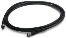 Coaxial Cable, N plug (straight) to N plug (straight), 50 Ω, EF 393, grommet black, 10 m, 2867665