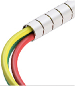 Cable protection conduit, 25 mm, white, PP, 8351FA02