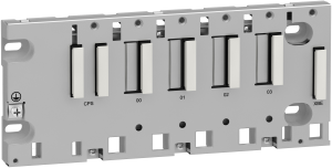 Ruggedized rack M340 - 4 slots - panel, plate or DIN rail mounting