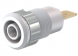 4 mm socket, flat plug connection, mounting Ø 12.2 mm, CAT III, white, 23.3060-29