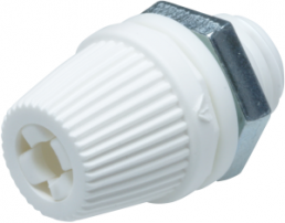 Cable gland, M10, Clamping range 5 to 6.8 mm, white, KAZU 2