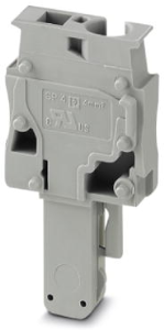 Plug, spring balancer connection, 0.08-6.0 mm², 1 pole, 32 A, 8 kV, gray, 3042780