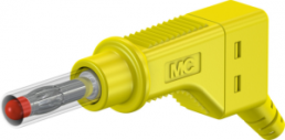 4 mm plug, screw connection, 1.0 mm², CAT II, yellow, 66.9327-24