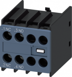 Auxiliary switch, 10 A, 1 Form A (N/O) + 1 Form B (N/C), screw connection, 3RH2911-1HA11