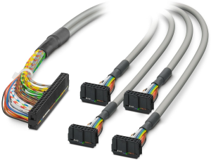 Connecting line, 1.5 m, IDC/FLK socket connector angled to IDC/FLK socket connector angled, 0.129 mm², AWG 26, 2296702