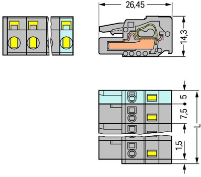 231-202/026-000 WAGO PCB Connection Systems Image 2