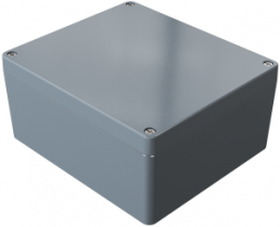 Aluminum enclosure, (L x W x H) 200 x 230 x 111 mm, silver gray (RAL 7001), IP66, 012320110