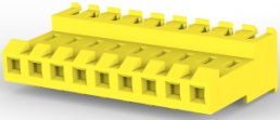 Socket housing, 9 pole, pitch 3.96 mm, straight, yellow, 3-640600-9