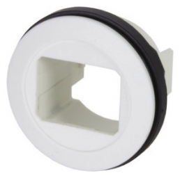 Wall bushing housing, white, for HIFF compatible modules, 09454520003