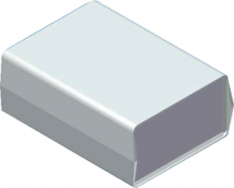 ABS enclosure, (L x W x H) 178 x 131.5 x 72 mm, gray/black, IP40, 933.5 GRAU