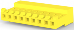 Socket housing, 9 pole, pitch 3.96 mm, straight, yellow, 3-643818-9