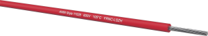 MPPE-switching strand, halogen free, UL-Style 11028, 0.22 mm², AWG 24, red, outer Ø 1.15 mm