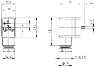 934460002 Hirschmann Automation and Control DIN Valve Connectors Image 3