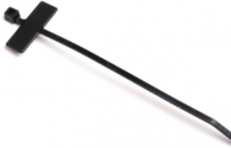 Cable tie with labelling field, polyamide, (L x W) 100 x 2.5 mm, bundle-Ø 6 to 22 mm, black, -40 to 85 °C