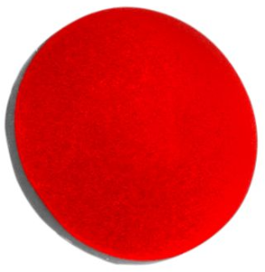 Cap, round, Ø 9.5 mm, (H) 2.05 mm, red, for short-stroke pushbutton Ultramec 6C, 10ZC08