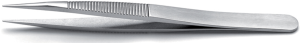 Precision tweezers, uninsulated, antimagnetic, stainless steel, 120 mm, 00B.SA.0
