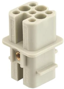 Socket contact insert, 3A, 7 pole, unequipped, crimp connection, with PE contact, 09210073131