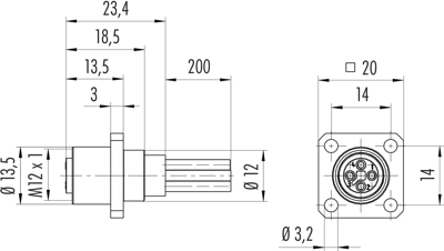 09 0632 070 04 binder Sensor-Actuator Cables Image 2