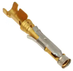 Receptacle, 0.75-1.5 mm², AWG 18-15, crimp connection, gold-plated, 1-163084-0