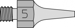 Vacuum nozzle, Round, Ø 1.9 mm, (L) 24.5 mm, DS 115