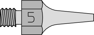 Vacuum nozzle, Round, Ø 1.9 mm, (L) 24.5 mm, DS 115