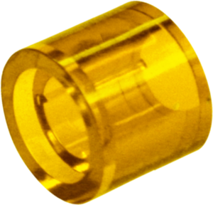 Distance piece, round, Ø 6.5 mm, (L) 7 mm, yellow, for single pushbutton, 5.30.759.037/0000
