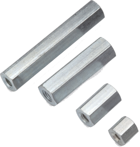Hexagonal spacer bolt, Internal/Internal Thread, M3/M3, 24 mm, steel