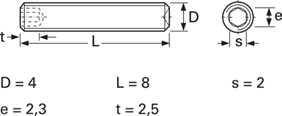 BYB-3-14H448 by.B Screws, Threaded Rods Image 2