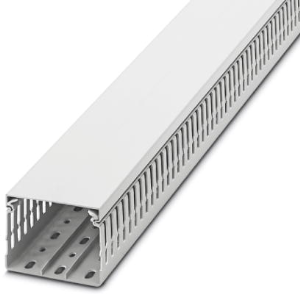 Wiring duct, (L x W x H) 2000 x 80 x 60 mm, PVC, white, 3240634