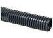 Corrugated hose, inside Ø 6.3 mm, outside Ø 10 mm, BR 15 mm, polyamide, black