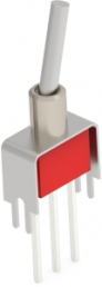 Toggle switch, metal, 1 pole, latching, On-On, 5 A/120 VAC, 28 VDC, silver-plated, 1825136-9