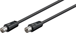 Coaxial Cable, IEC plug (straight) to IEC jack (straight), 75 Ω, 10 m, 11564