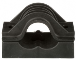 Cable clamp, max. bundle Ø 28 mm, nylon, black, (L x W x H) 132 x 78 x 88 mm