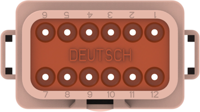 DT04-12PD-B016 DEUTSCH Automotive Power Connectors Image 4