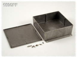 Aluminum die cast enclosure, (L x W x H) 188 x 188 x 67 mm, natural, IP54, 1590FF