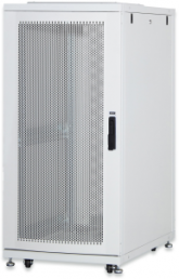 36 HE server cabinet, perforated steel doors, (H x W x D) 1785 x 600 x 1000 mm, IP20, sheet steel, light gray, DN-19 SRV-36U-1