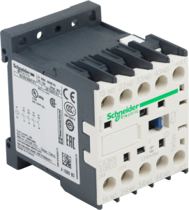 Auxiliary contactor, 4 pole, 10 A, 4 Form A (N/O), coil 24 VDC, screw connection, CA3KN40BD3