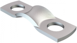 Strain relief clamp, max. bundle Ø 6.5 mm, steel, galvanized, (L x W x H) 23 x 7 x 1.6 mm
