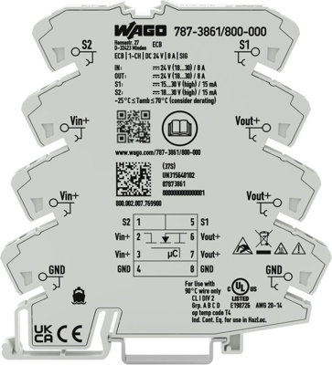 787-3861/800-000 WAGO Device Circuit Breakers Image 4
