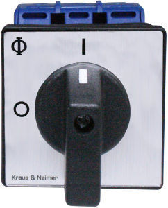 Load-break switch, Rotary actuator, 3 pole, 25 A, 690 V, (L x W x H) 53.8 x 42 x 54 mm, panel mounting, KG20A.T303.E