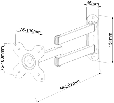 ICA-LCD-923B EFB-Elektronik Monitor mount Image 2
