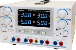 Laboratory power supply, 30 VDC, outputs: 4 (5 A/5 A/3 A), 150 W, 100-240 VAC, 6215