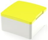 Plunger, square, (L x W x H) 8.7 x 14.5 x 14.5 mm, yellow, for short-stroke pushbutton, 5.05.512.005/2400
